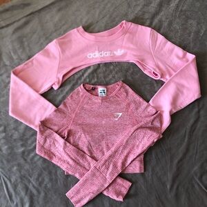 Gymshark & Adidas workout tops